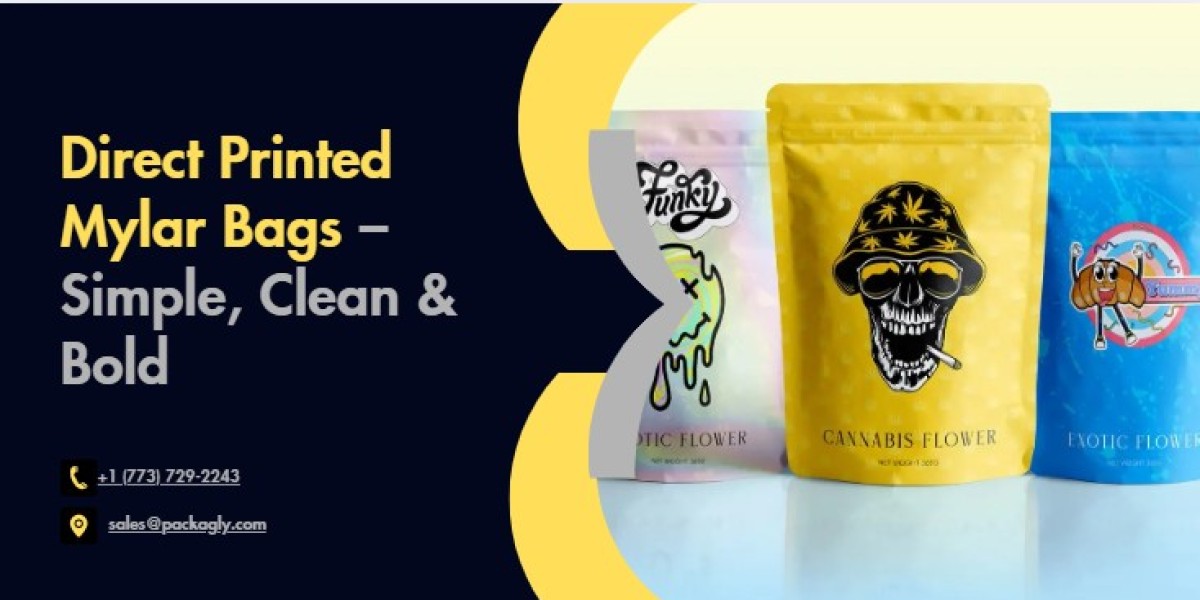 Direct Printed Mylar Bags – Simple, Clean & Bold